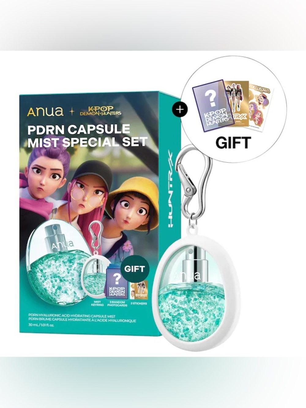 Anua K-Pop Demon Hunters PDRN Capsule Mist Special Set